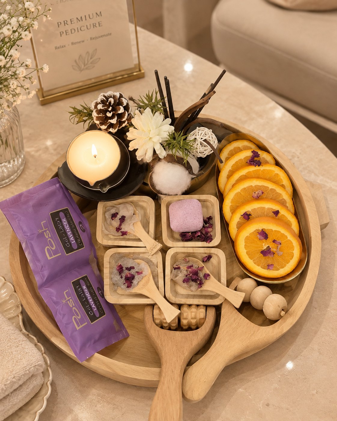 Elite Signature pedicure tray at Elite Nails