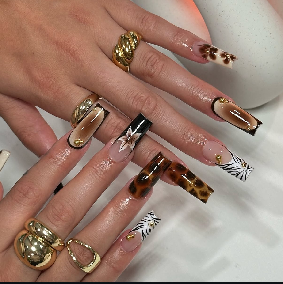 Nail design from Elite Nails